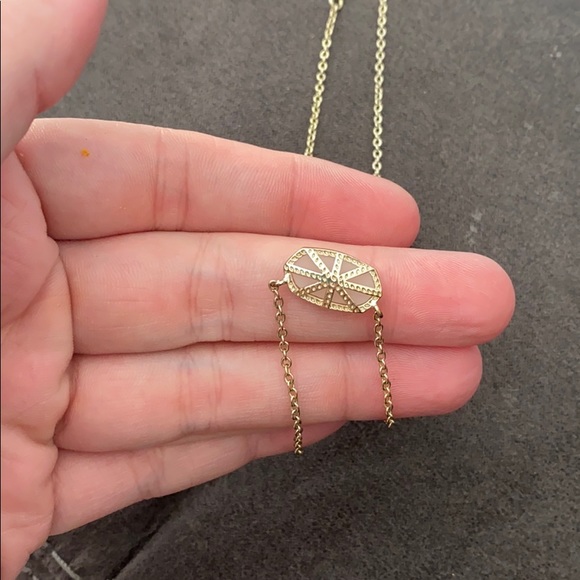 Kendra Scott Pendant Necklace In Iridescent Drusy - Picture 4 of 5